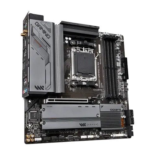 Gigabyte B650M Gaming X AX AMD B650 Soket AM5 DDR5 6400(OC)MHz mATX Gaming (Oyuncu) Anakart