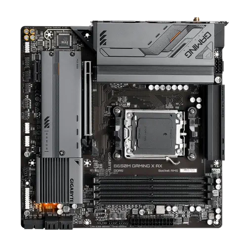Gigabyte B650M Gaming X AX AMD B650 Soket AM5 DDR5 6400(OC)MHz mATX Gaming (Oyuncu) Anakart