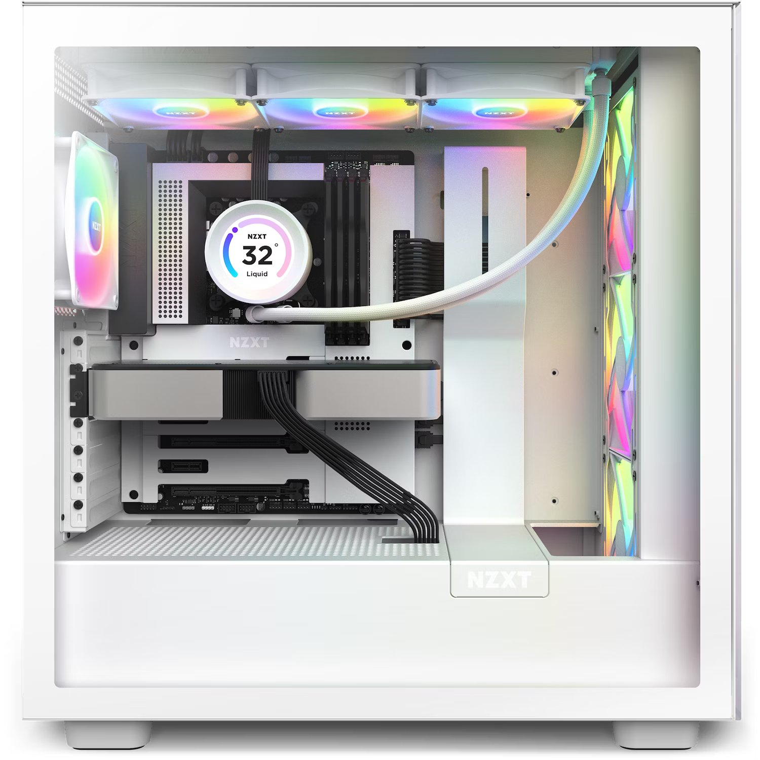NZXT Kraken Elite 360 RGB RL-KR36E-W1 360mm Beyaz İşlemci Sıvı Soğutucu
