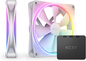 NZXT F140RGB Duo RF-D14DF-W1 140mm İkili Beyaz Kasa Fanı
