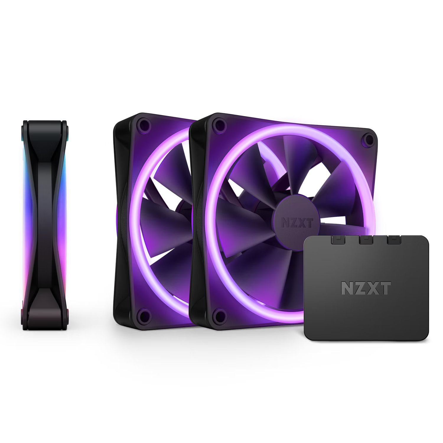 NZXT F120RGB Duo RF-D12TF-B1 120mm Üçlü Siyah Kasa Fanı