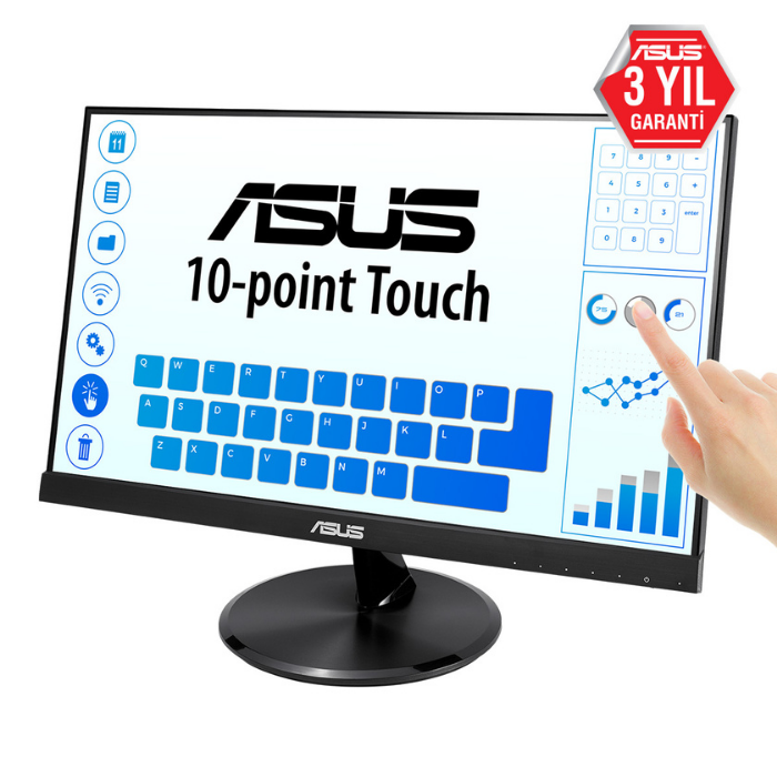 ASUS VT229H 5ms 60Hz HDMI VGA IPS 21.5″ IPS Full HD Dokunmatik Monitör