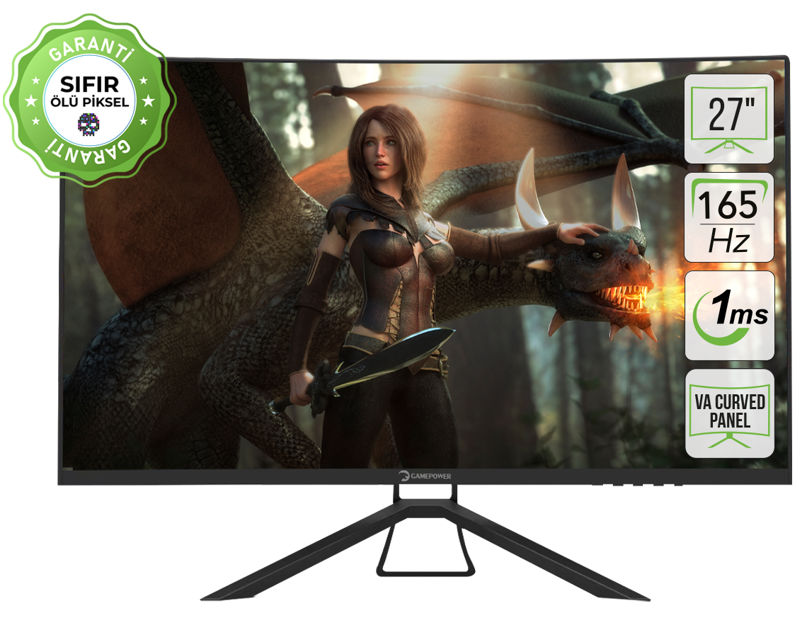 GamePower Mark M30 27″ 1ms 165Hz FHD Gaming Monitör