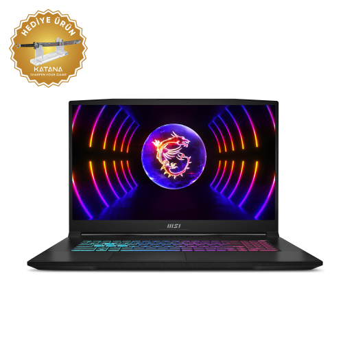 MSI Katana 17 B12VFK-481XTR i7-12650H 16GB DDR5 1TB SSD 8GB RTX4060 17.3″ FHD 144Hz FreeDos Gaming (Oyuncu) Notebook  
