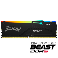 Kingston Fury Beast RGB KF552C36BBEA/16 16GB (1x16GB) DDR5 5200MHz CL36 Siyah Gaming Ram (Bellek)