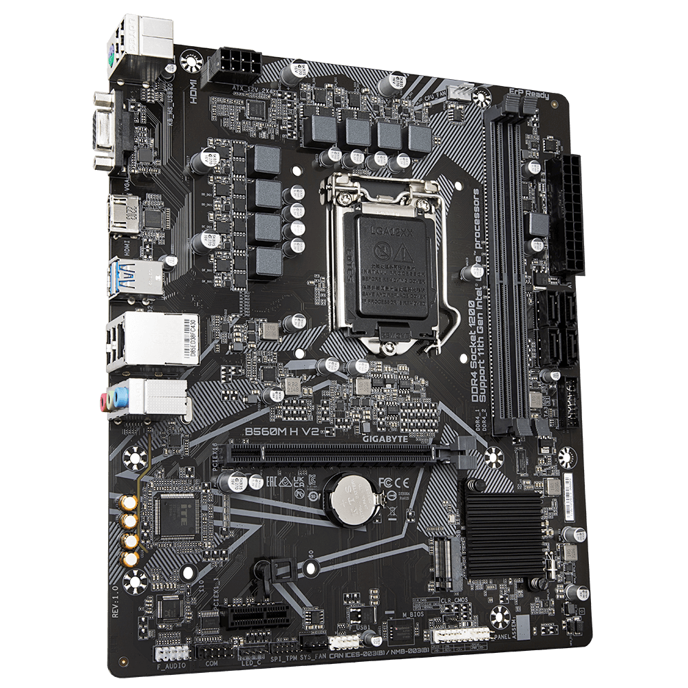 Gigabyte B560M H V2 Intel B560 Soket 1200 DDR4 3200MHz mATX Gaming (Oyuncu) Anakart