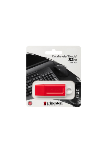 Kingston Data Traveler Exodia DTX/32GB Kırmızı 32GB USB 3.2 Gen 1 Flash Bellek