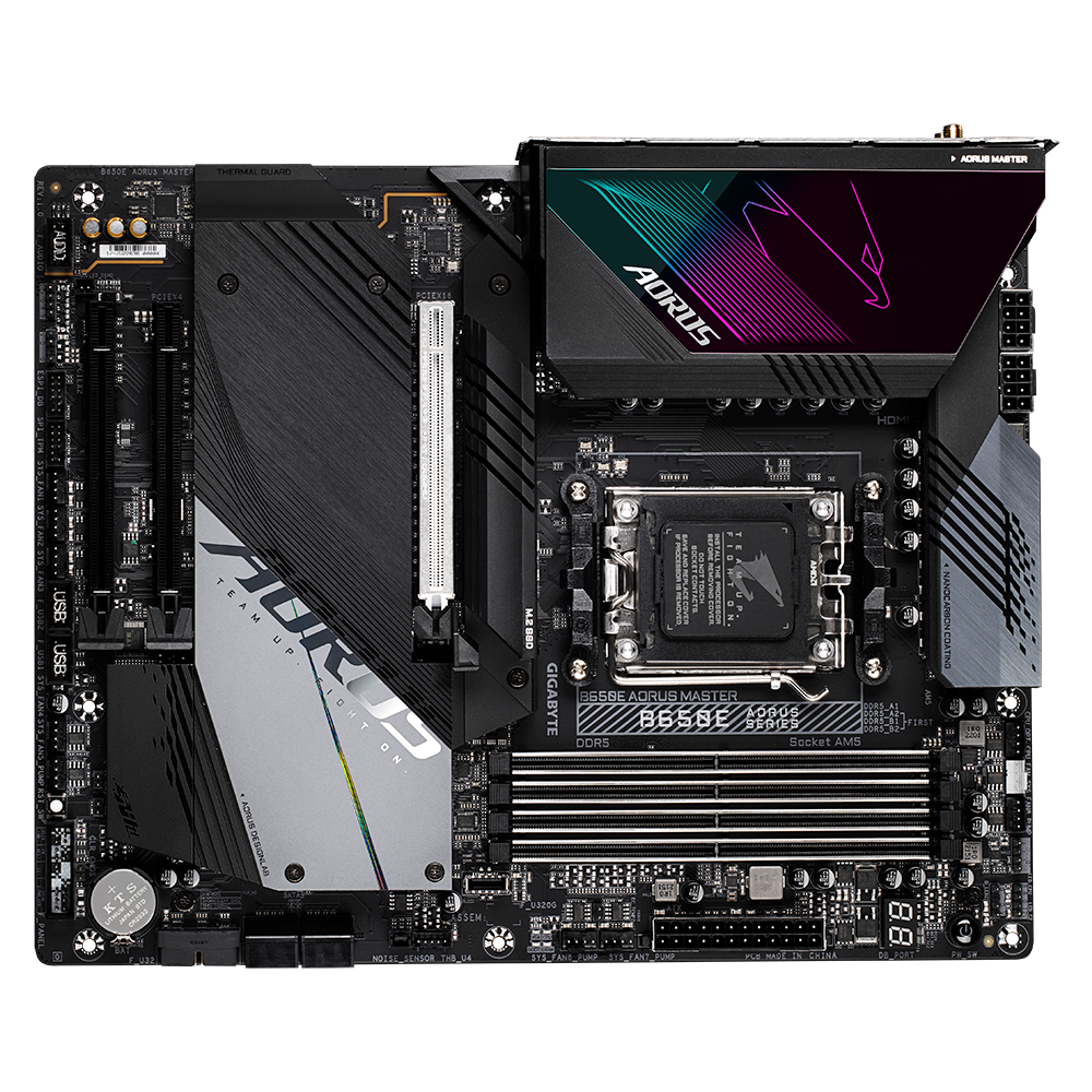 Gigabyte B650E AORUS MASTER AMD B650 Soket AM5 DDR5 6666(OC)MHz ATX Gaming (Oyuncu) Anakart