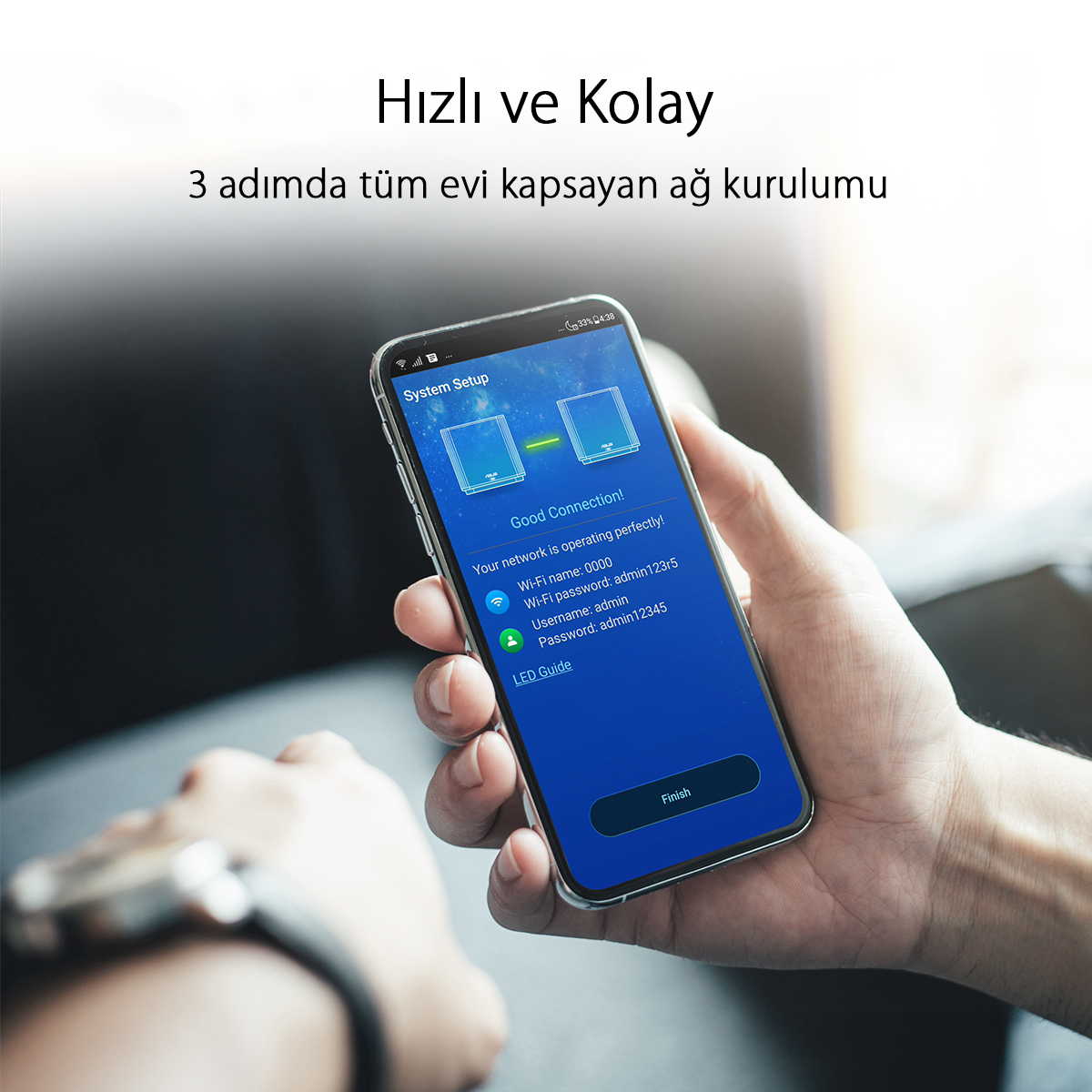 ASUS ZenWiFi AX XT8 (W-2-PK) Tüm Evi Kapsayan Tri-Band Wi-Fi 6 Mesh Sistemi (Beyaz İkili Paket)