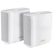 ASUS ZenWiFi AX XT9 (W-2-PK) Tüm Evi Kapsayan Tri-Band Wi-Fi 6 Mesh Sistemi (Beyaz İkili Paket)