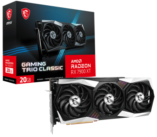 MSI Radeon RX 7900 XT GAMING TRIO 20G GDDR6 320Bit DX12 Gaming (Oyuncu) Ekran Kartı