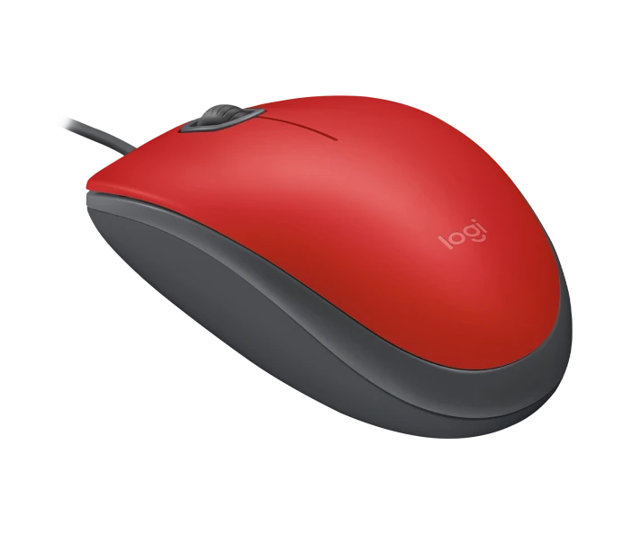 Logitech M110 Sessiz Tam Boyutlu Kablolu USB-A Bağlantılı Kırmızı Optik Mouse - 910-006759