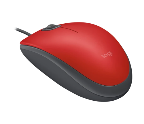 Logitech M110 Sessiz Tam Boyutlu Kablolu USB-A Bağlantılı Kırmızı Optik Mouse - 910-006759