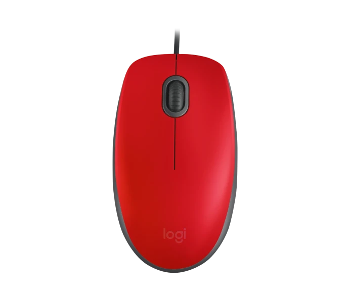 Logitech M110 Sessiz Tam Boyutlu Kablolu USB-A Bağlantılı Kırmızı Optik Mouse - 910-006759