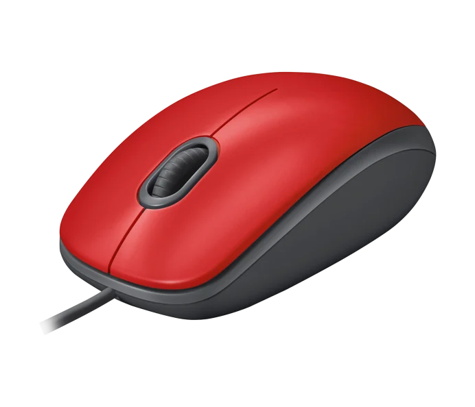 Logitech M110 Sessiz Tam Boyutlu Kablolu USB-A Bağlantılı Kırmızı Optik Mouse - 910-006759