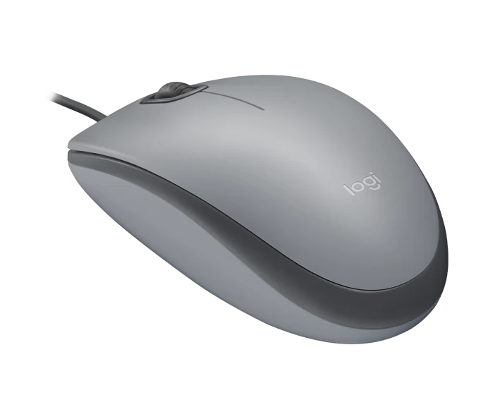 Logitech M110 Sessiz Tam Boyutlu Kablolu USB-A Bağlantılı Gri Optik Mouse - 910-006760