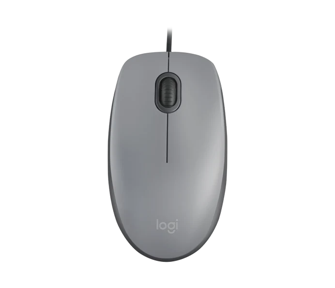 Logitech M110 Sessiz Tam Boyutlu Kablolu USB-A Bağlantılı Gri Optik Mouse - 910-006760