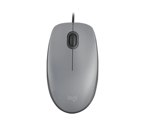 Logitech M110 Sessiz Tam Boyutlu Kablolu USB-A Bağlantılı Gri Optik Mouse - 910-006760
