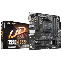Gigabyte B550M DS3H AMD B550 Soket AM4 DDR4 4733(OC)MHz mATX Gaming (Oyuncu) Anakart