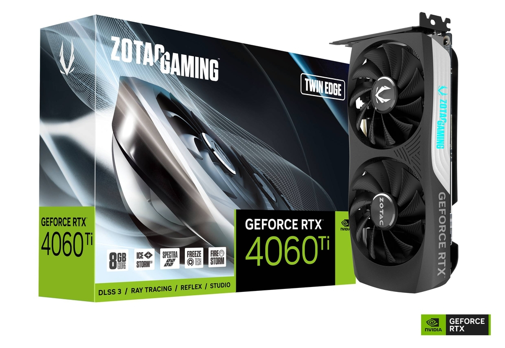 Zotac Gaming GeForce RTX 4060 TI Twin Edge ZT-D40610E-10M 8GB GDDR6 128Bit DX12 DLSS 3 Gaming (Oyuncu) Ekran Kartı