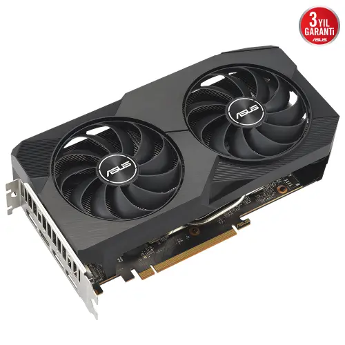 Asus Dual Radeon RX 7600 OC DUAL-RX7600-O8G GDDR6 128Bit DX12 Gaming (Oyuncu) Ekran Kartı