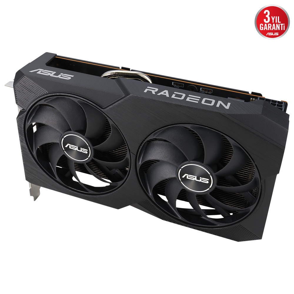 ASUS Dual Radeon RX 7600 OC V2 DUAL-RX7600-O8G-V2 GDDR6 128Bit DX12 Gaming (Oyuncu) Ekran Kartı 