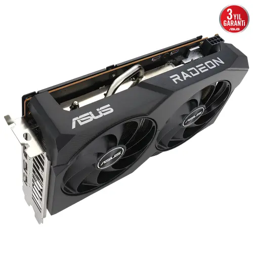 ASUS Dual Radeon RX 7600 OC V2 DUAL-RX7600-O8G-V2 GDDR6 128Bit DX12 Gaming (Oyuncu) Ekran Kartı 