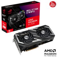 Asus ROG STRIX Radeon RX 7600 OC ROG-STRIX-RX7600-O8G-GAMING GDDR6 128Bit DX12 Gaming (Oyuncu) Ekran Kartı