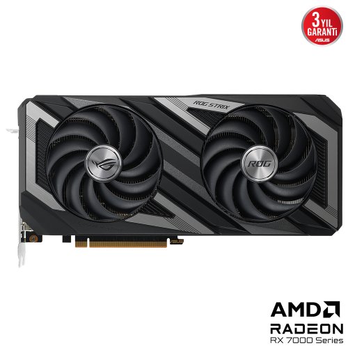 Asus ROG STRIX Radeon RX 7600 OC ROG-STRIX-RX7600-O8G-GAMING GDDR6 128Bit DX12 Gaming (Oyuncu) Ekran Kartı 