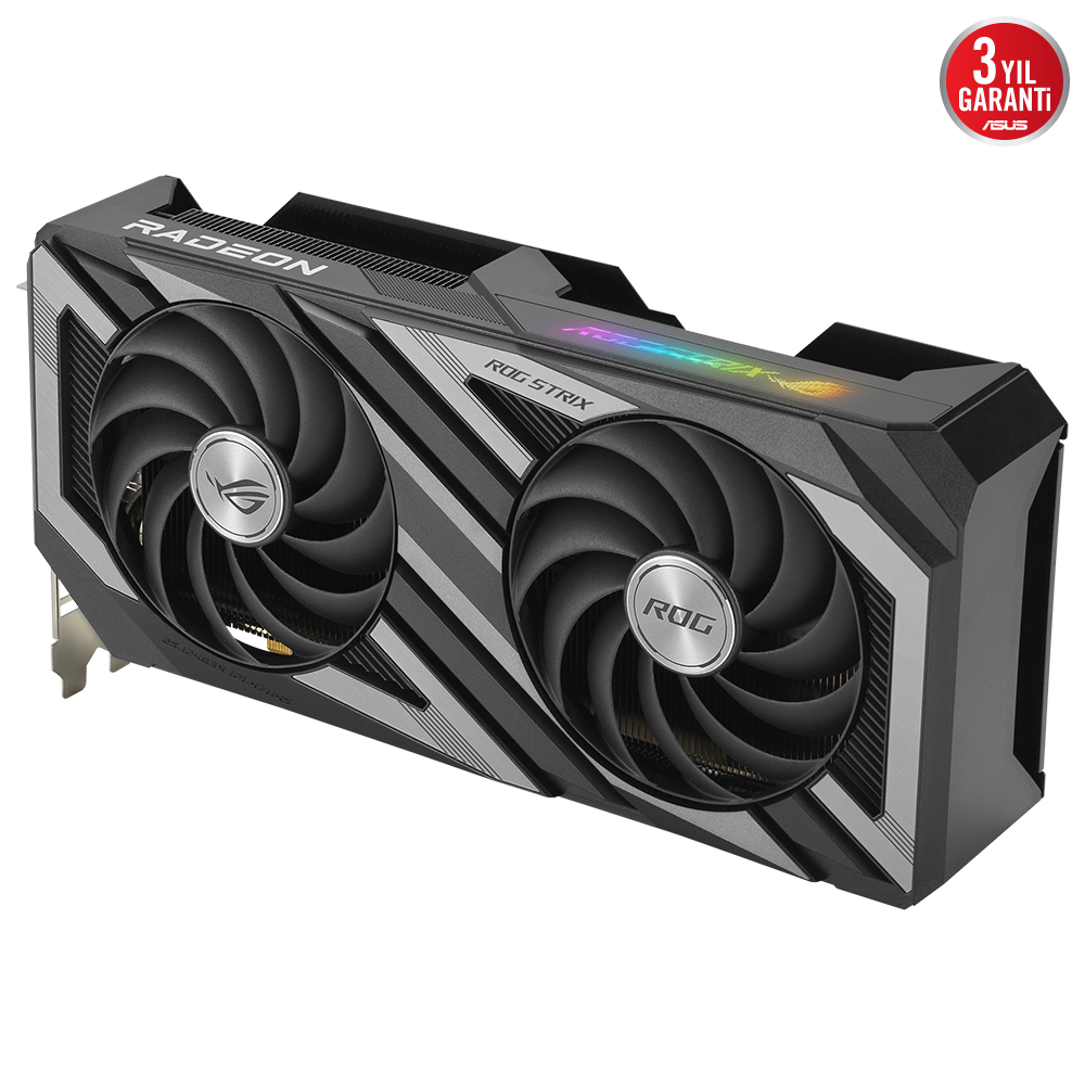 ASUS ROG STRIX Radeon RX 7600 OC ROG-STRIX-RX7600-O8G-GAMING GDDR6 128Bit DX12 Gaming (Oyuncu) Ekran Kartı