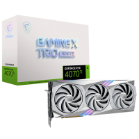 MSI GeForce RTX 4070 Ti GAMING X TRIO WHITE 12G 12GB GDDR6X 192Bit DX12 DLSS 3 Gaming (Oyuncu) Ekran Kartı