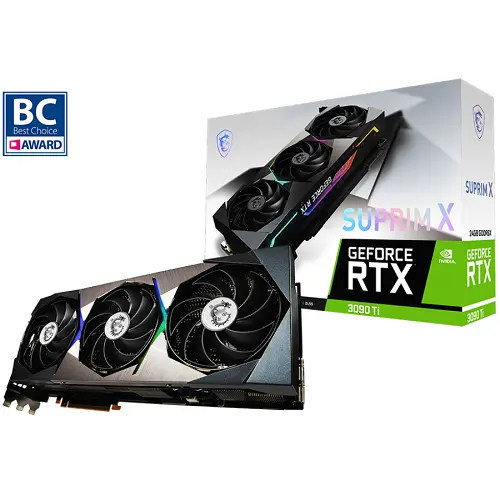 MSI GeForce RTX 3090 Ti SUPRIM X 24G 24GB GDDR6X 384Bit DX12 Gaming (Oyuncu) Ekran Kartı