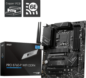 MSI PRO B760-P WIFI DDR4 Intel B760 Soket 1700 DDR4 5333(OC)MHz ATX Gaming (Oyuncu) Anakart