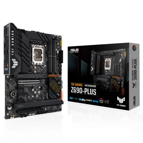 ASUS TUF Gaming Z690-Plus Intel Z690 Soket 1700 DDR5 6000(OC)MHz ATX Gaming (Oyuncu) Anakart