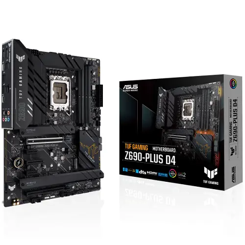 ASUS TUF Gaming Z690-Plus D4 Intel Z690 Soket 1700 DDR4 5333(OC)MHz ATX Gaming Anakart