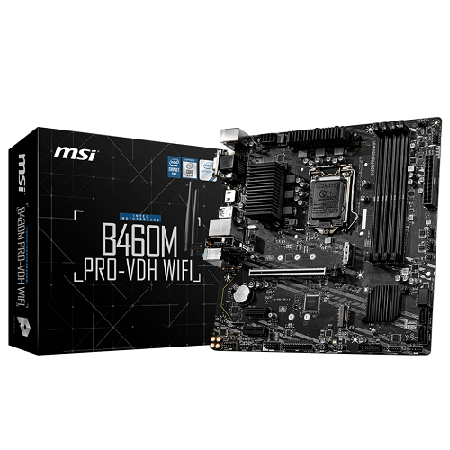 MSI B460M PRO-VDH WIFI Intel B460 Soket 1200 DDR4 2933MHz mATX Gaming (Oyuncu) Anakart