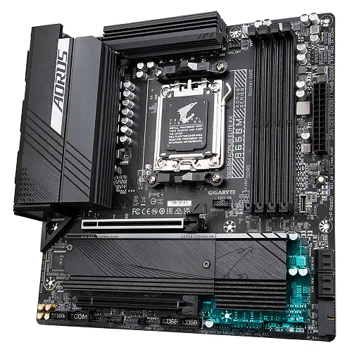 Gigabyte B650M AORUS ELITE AX AMD B650 Soket AM5 DDR5 6666(OC)MHz mATX Gaming (Oyuncu) Anakart