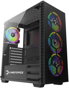 GamePower Horizon Gaming MESH Panel 550W 80+ Bronze Dahili PSU 4*120mm RGB Fan RGB Kontrolcü ve Uzaktan Kumanda