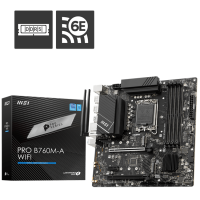 MSI PRO B760M-A WIFI DDR5 Intel B760 Soket 1700 DDR5 6800(OC)MHz mATX Gaming (Oyuncu) Anakart