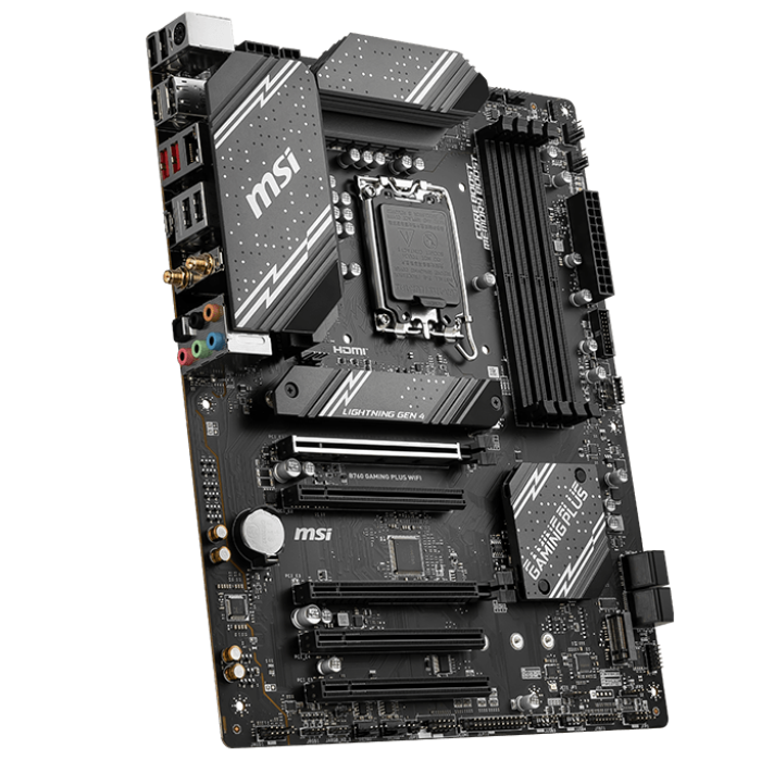 MSI B760 GAMING PLUS WIFI DDR5 Intel B760 Soket 1700 DDR5 6800(OC)MHz ATX Gaming (Oyuncu) Anakart