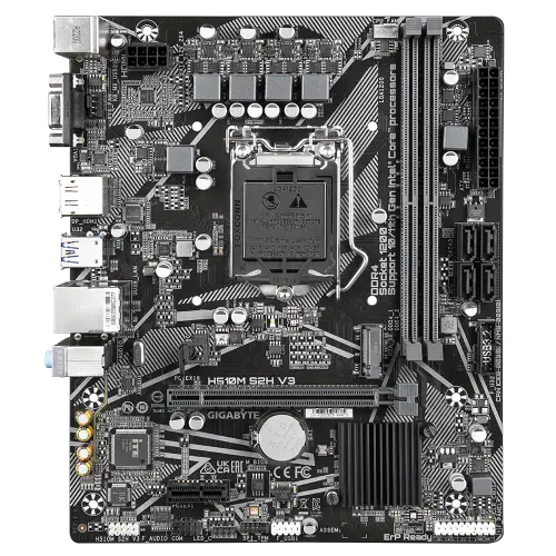 Gigabyte H510M S2H V3 Intel H510 Soket 1200 DDR4 3200MHz mATX Gaming (Oyuncu) Anakart
