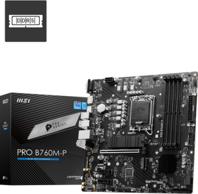 MSI PRO B760M-P Intel B760 Soket 1700 DDR5 6800(OC)MHz mATX Gaming (Oyuncu) Anakart