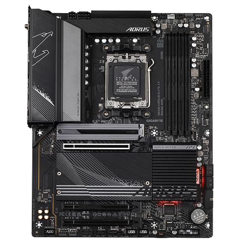 Gigabyte B650 AORUS ELITE AX AMD B650 Soket AM5 DDR5 6666(OC)MHz mATX Gaming (Oyuncu) Anakart