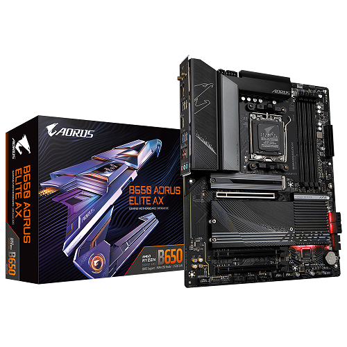 Gigabyte B650 AORUS ELITE AX AMD B650 Soket AM5 DDR5 6666(OC)MHz mATX Gaming (Oyuncu) Anakart