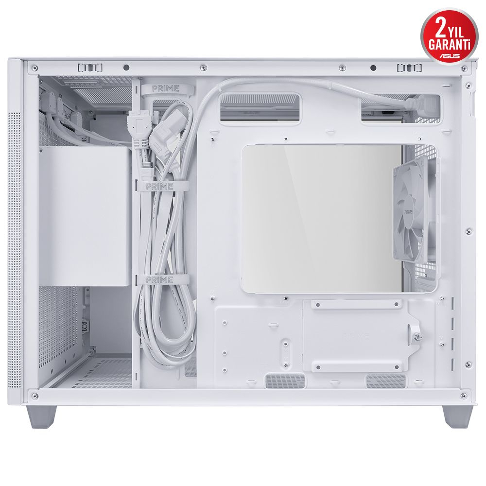 ASUS Prime AP201 Temperli Cam Micro ATX Beyaz Bilgisayar Kasası