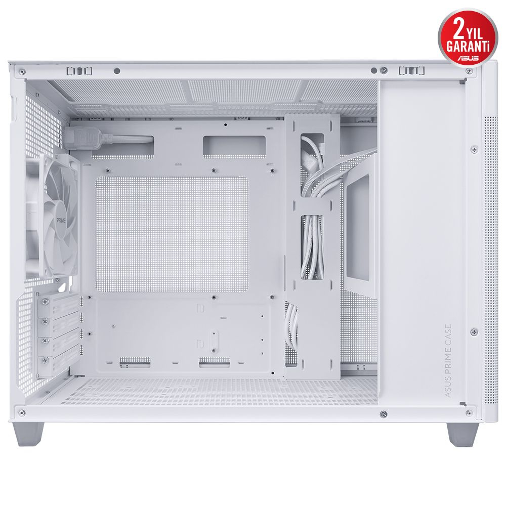 ASUS Prime AP201 Temperli Cam Micro ATX Beyaz Bilgisayar Kasası