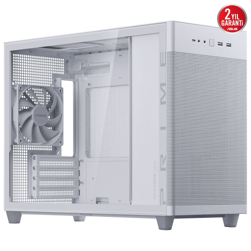 ASUS Prime AP201 Temperli Cam Micro ATX Beyaz Bilgisayar Kasası
