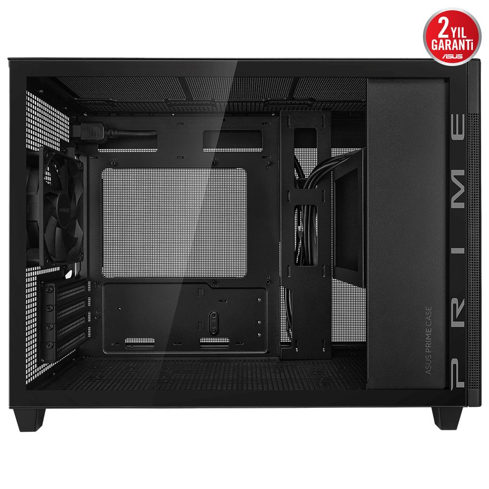 ASUS Prime AP201 Temperli Cam Micro ATX Siyah Bilgisayar Kasası