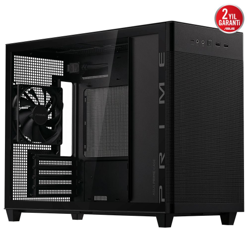 Asus Prime AP201 Temperli Cam Micro ATX Siyah Bilgisayar Kasası