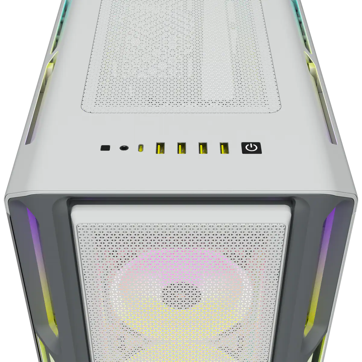 Corsair iCUE 5000T RGB Temperli Cam Mid-Tower ATX Beyaz Gaming (Oyuncu) Kasa